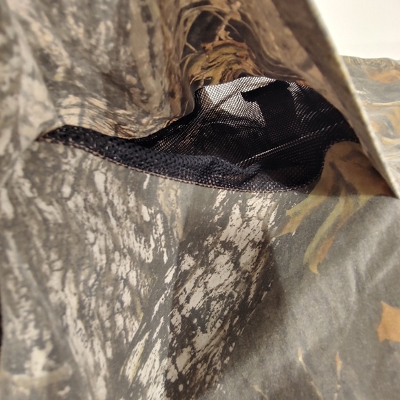 Vtg Mossy Oak Field Staff L Button Front Vented - Picture 8 of 8